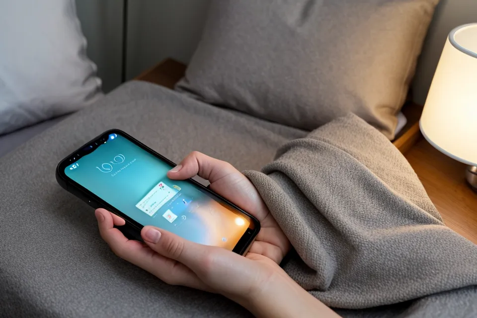 Nahaufnahme einer Notizen-App auf dem Smartphone zum Tracken von Tiefschlafphasen und Frequenz-Sessions für die Schlafoptimierung.